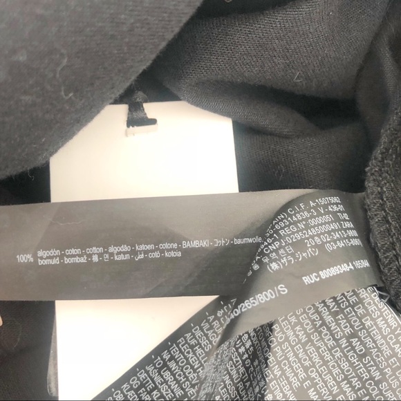 NWT Zara black denim short sleeve shirt sz S - Picture 10 of 11